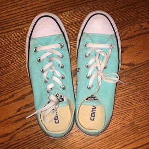 Mint green/blue Unisex Converse!!
